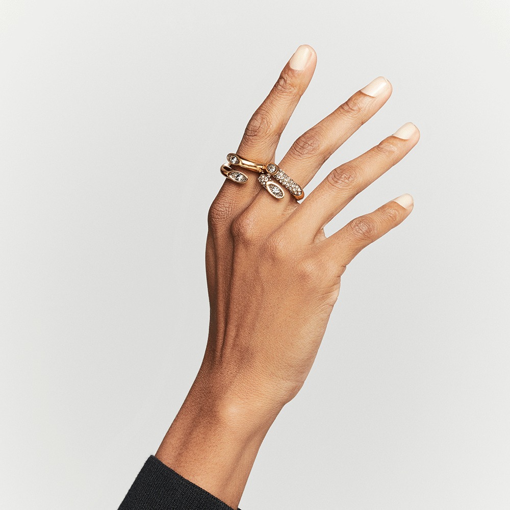 AN HA KIT DE ANEIS STYLE OURO VINTAGE 05019034001P - Imagem 2