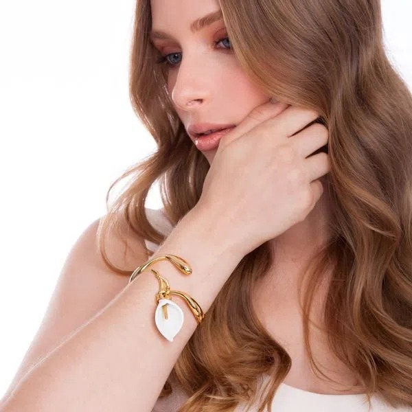 PU MD BRACELETE CALLA/RES BRANCA MD2033 - Imagem 2