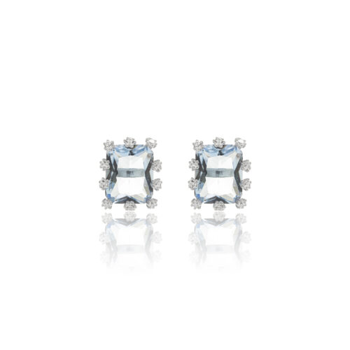BR SP PT CRISTAL LONDON BLUE ZIRC BRANCA RETANGULO - 073947
