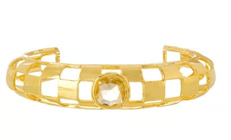 BRA NG FINO XADREZ METAL DOURADO CHAMPANHE M - 168751LR02