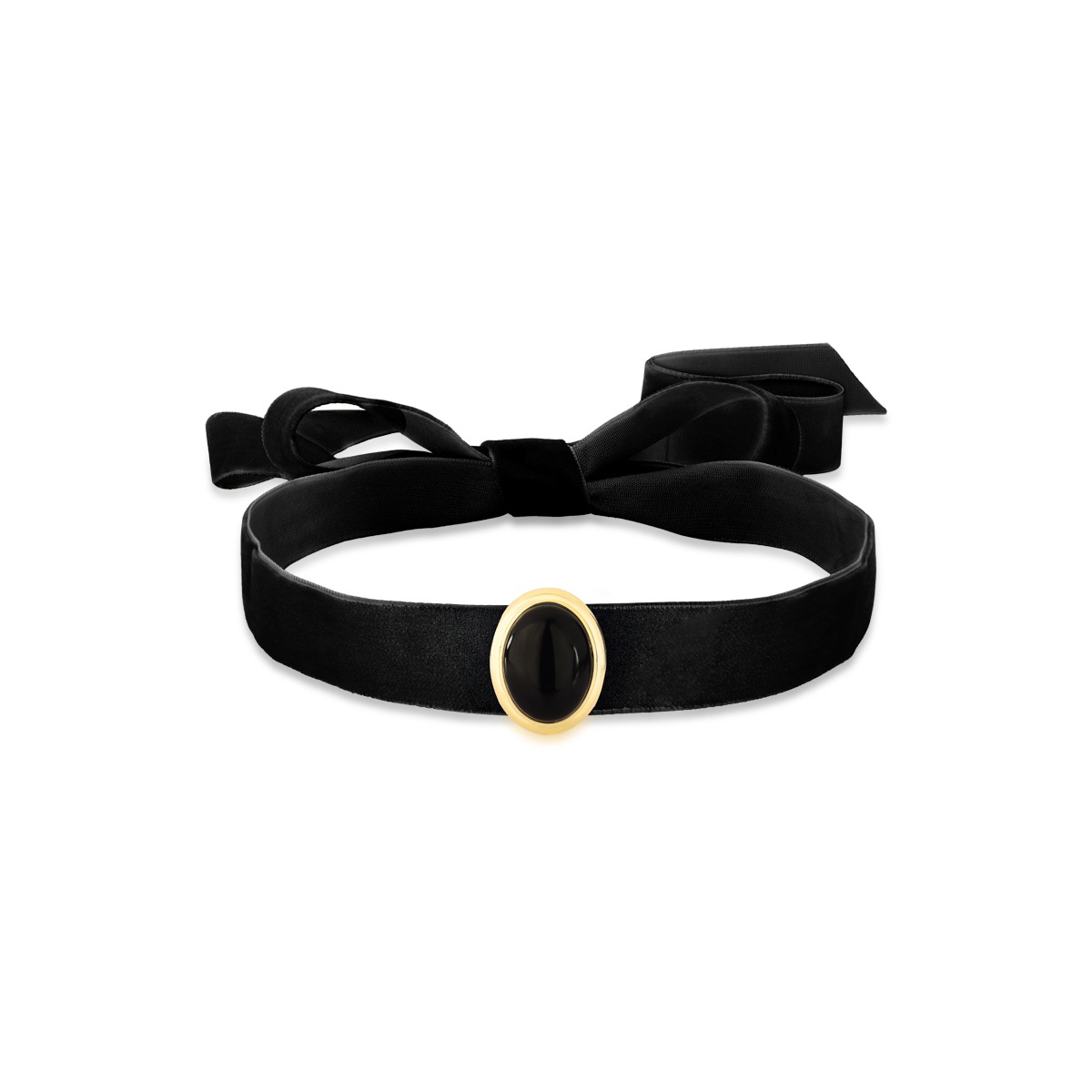 CO Z CHOKER PEDRA OVAL FITA VELUDO 30214700603635